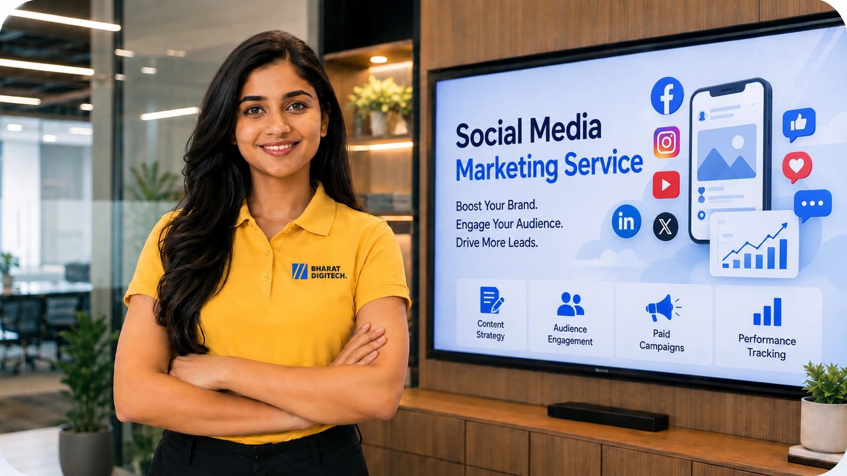 Social Media Marketing support by Bharat Digitech
